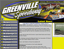 Tablet Screenshot of greenvillespeedway.net